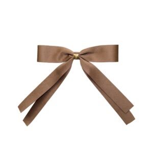 Bow Barrette in Toasted Sugar