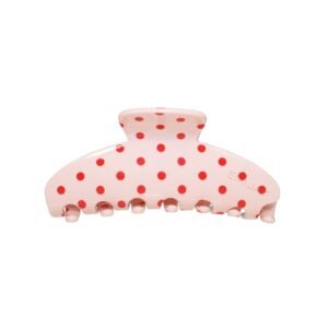 Big Effing Clip in Blush Polka Dot