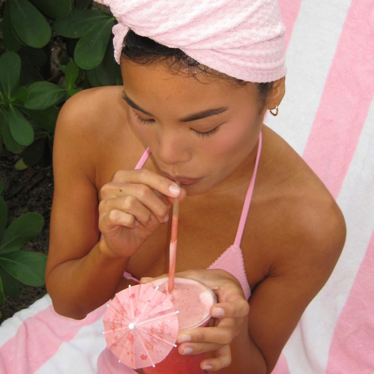 Heavenly Hair Towel in Lychee Baby - 图片 3