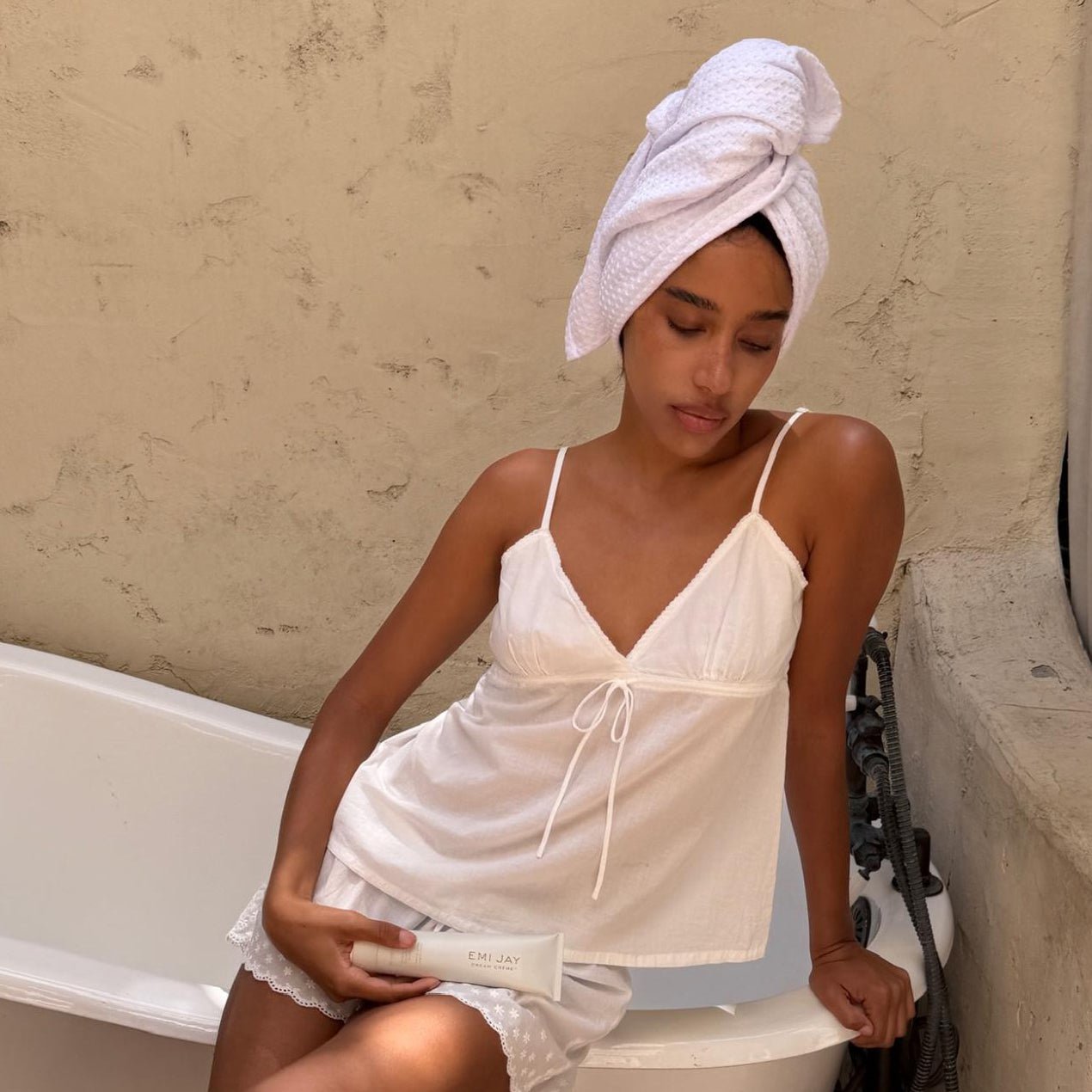 Heavenly Hair Towel in Milk - 图片 4