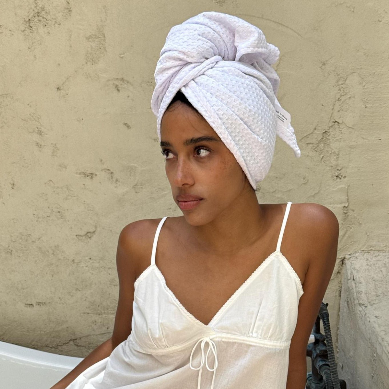 Heavenly Hair Towel in Milk - 图片 3