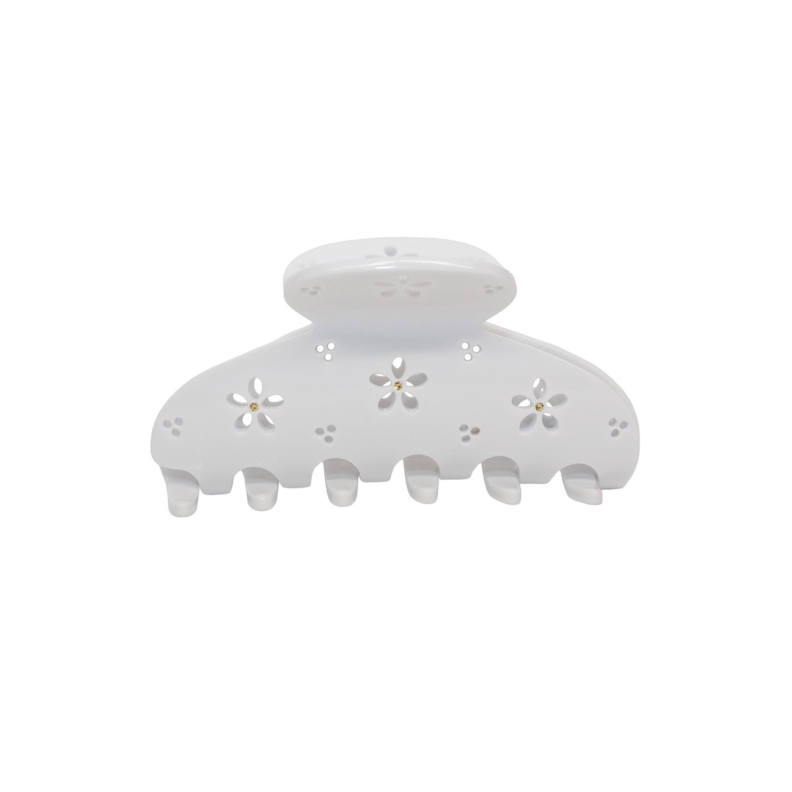 Lil Effing Clip in Blanc Petal Eyelet