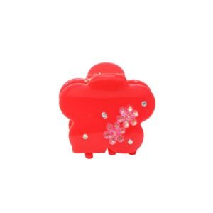 Midi Blossom Clip in Sangria Bloom