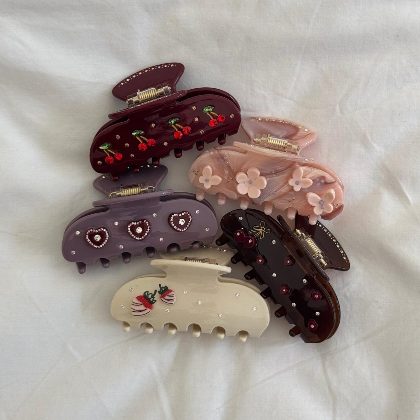 Sweetheart Clip in Bordeaux Cherry Pie - 图片 3