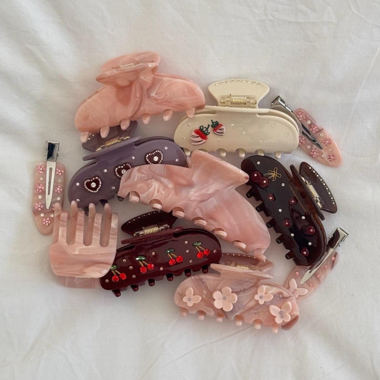 Sweetheart Clip in Bordeaux Cherry Pie - 图片 2