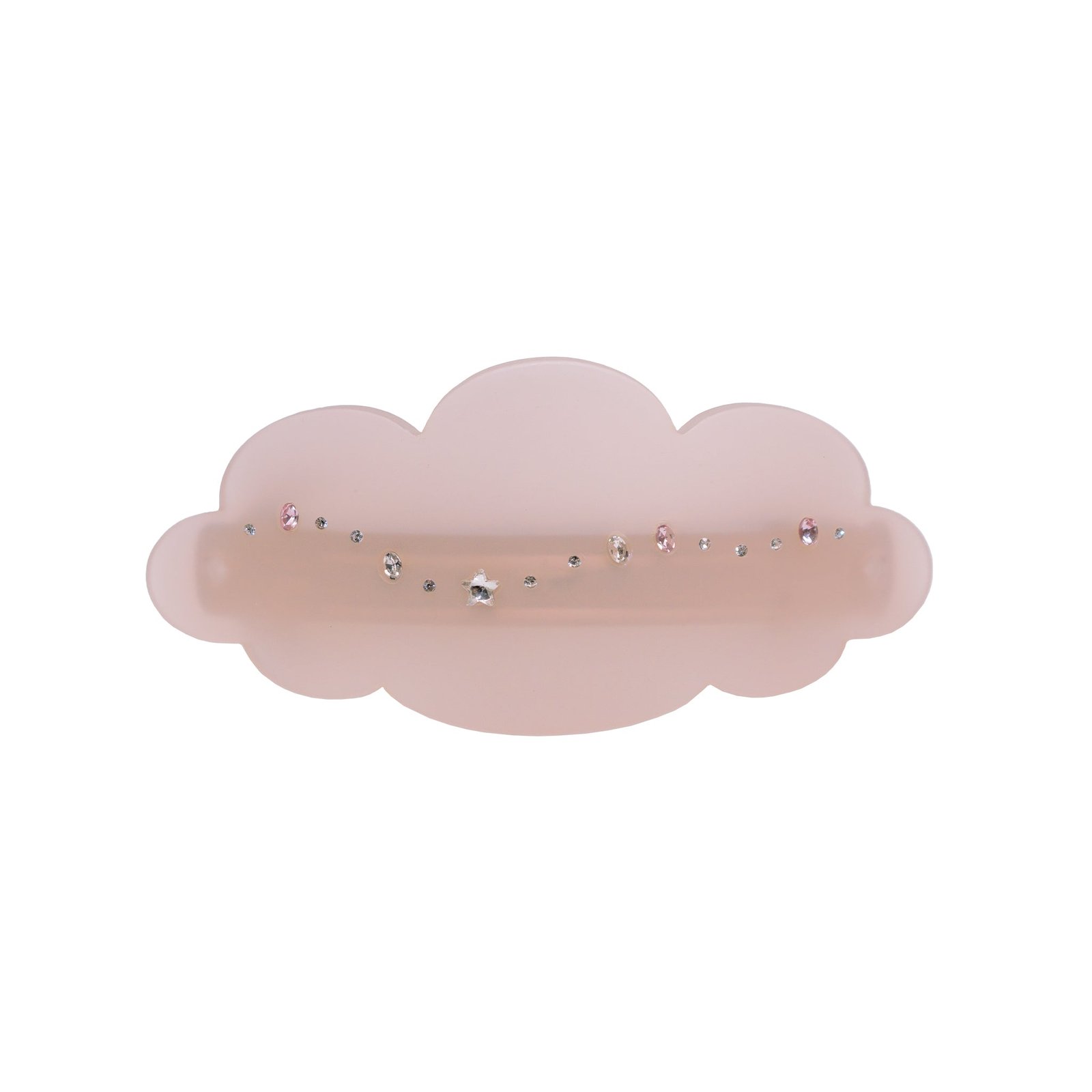 Ponytail Barrette in Pink Cloud