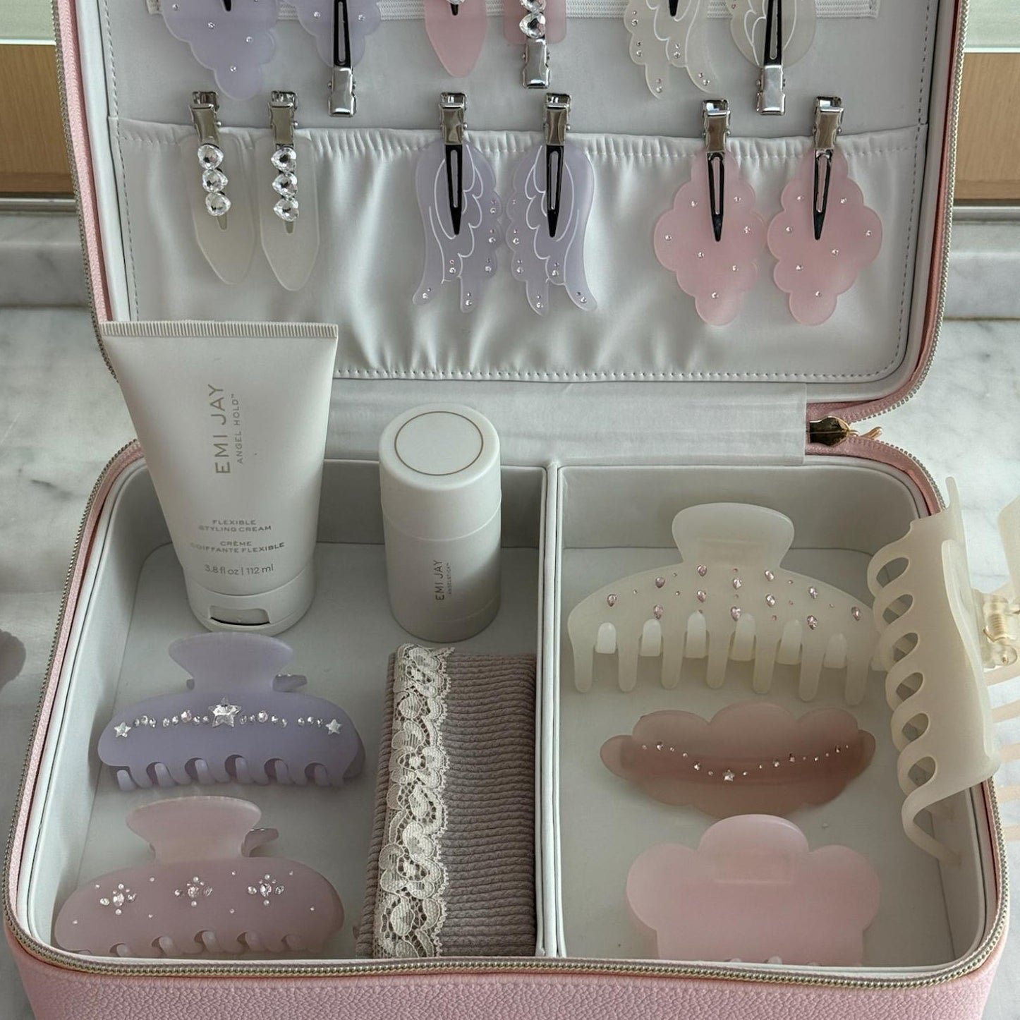 Ponytail Barrette in Pink Cloud - 图片 4