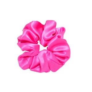 Sweet Dreams Silk Scrunchie in Electric Magenta
